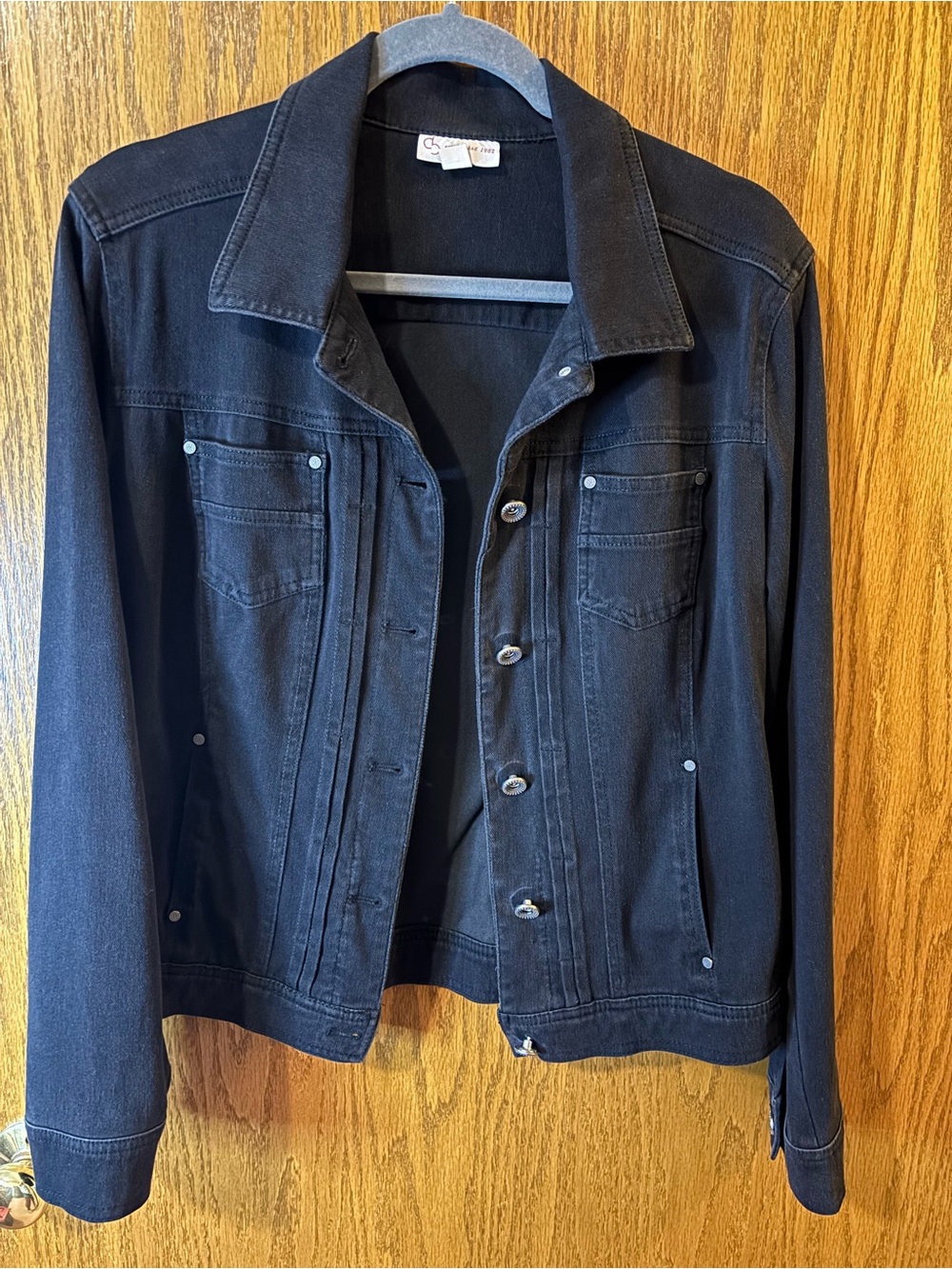Classic Black Denim Jacket - Women